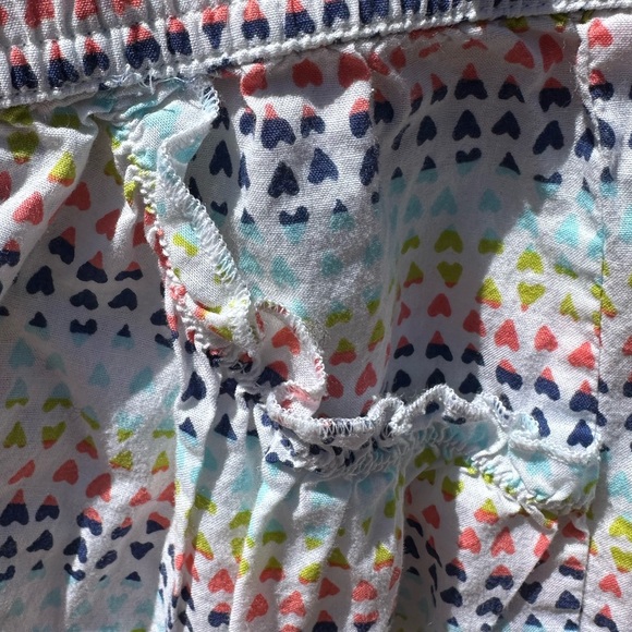 Victoria’s Secret Pants HEARTS  Sleepwear White Small Two Front Pockets - Picture 3 of 5